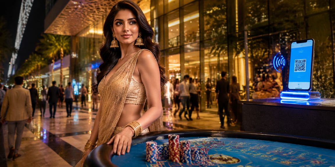 Indian user enjoying mobile betting with online casino app
