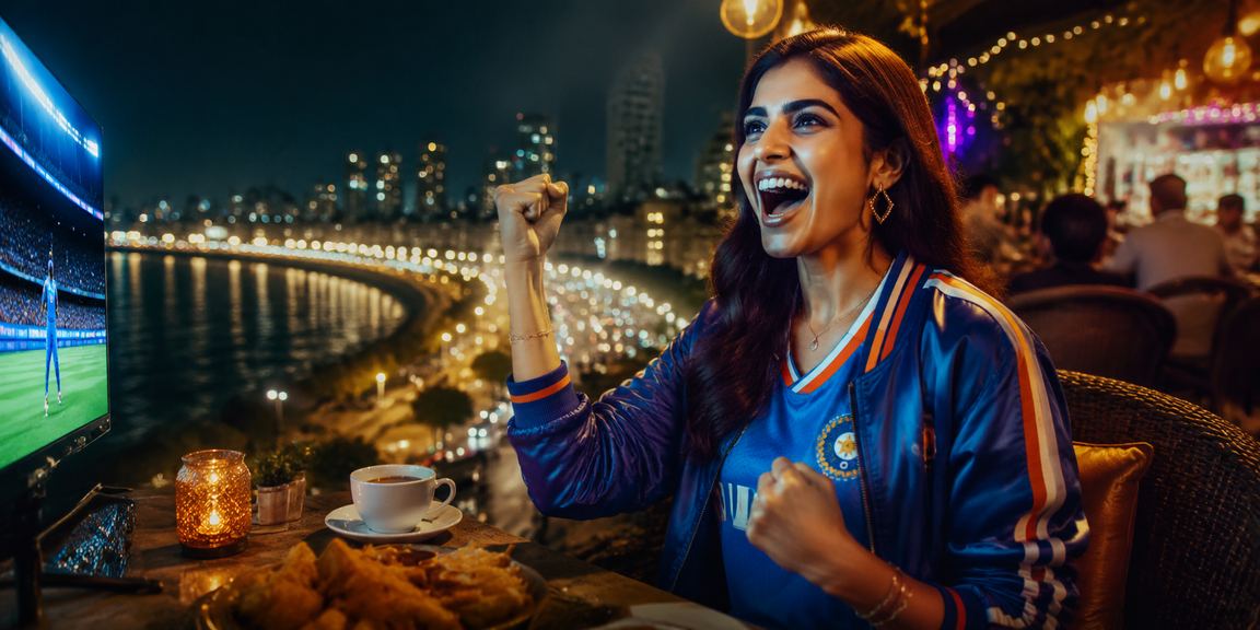 Marine Drive Mumbai night market lights with players enjoying online slots